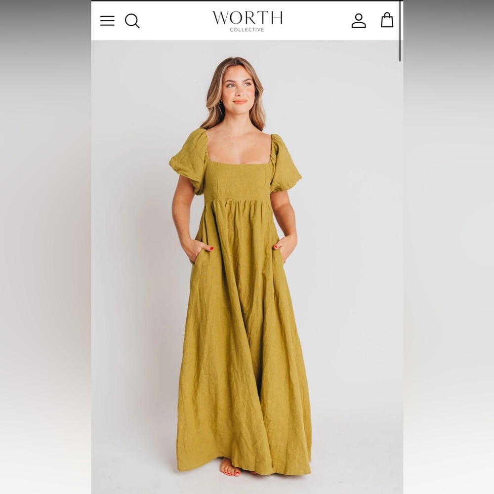 Worth Collective- Candace maxi linen dress